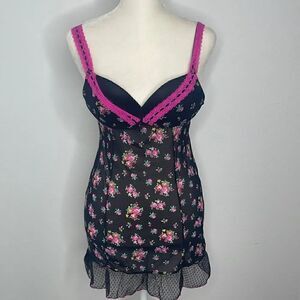 Biatta Intimates lingerie.  Size 34B. Sheer nylon and spandex. Push up bra.